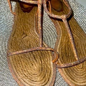 Rene Caovilla Crystal Embellished Sandals